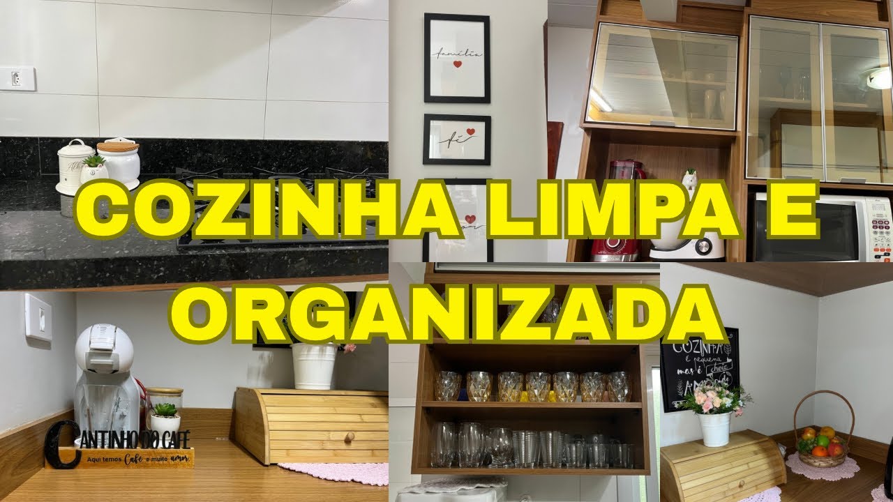 ROTINA DE LIMPEZA NA COZINHA | Tudo limpo e organizado