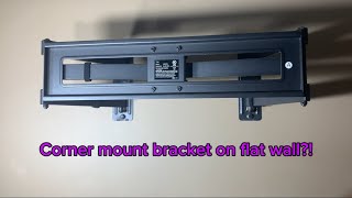 Installing and reviewing ONN corner full motion tv mount bracket and LG UT75 TV