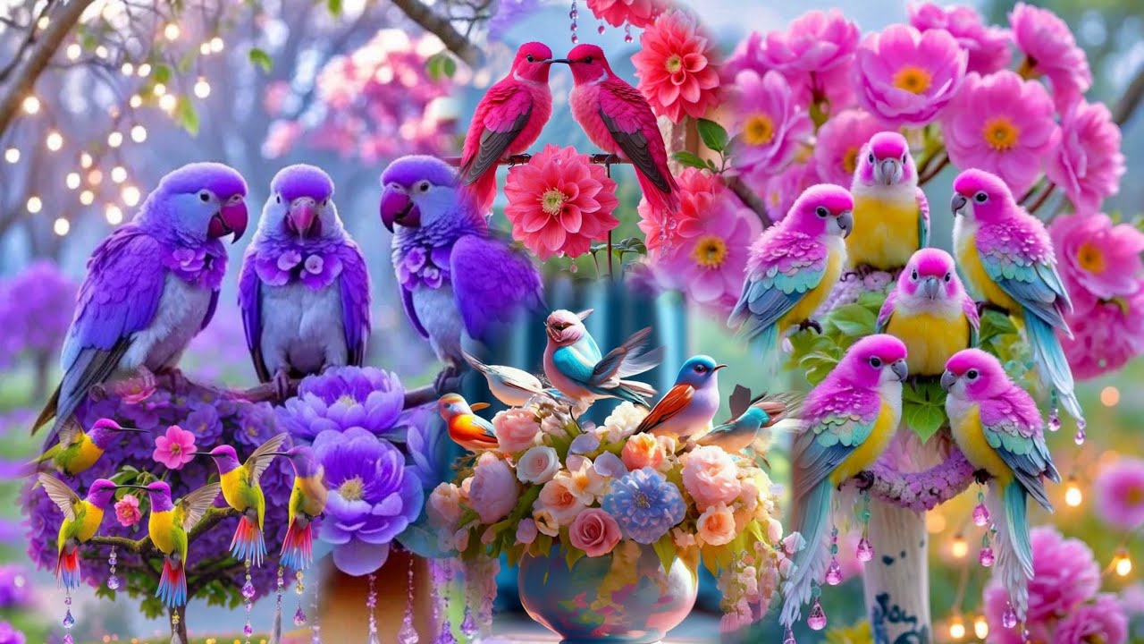 most beautiful brids in the world ! Most beautiful brids voices in the world ! Colorful brids 