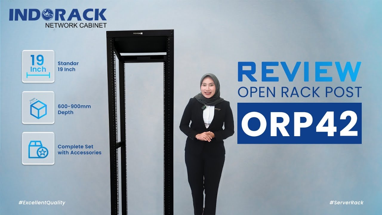 OPEN RACK SERVER 42U WITH ADJUSTABLE DEPTH | REVIEW ORP42 - YouTube