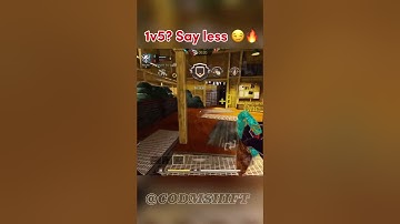 1v5 clutch to end the game! 🗣️🔥 #codm #shorts