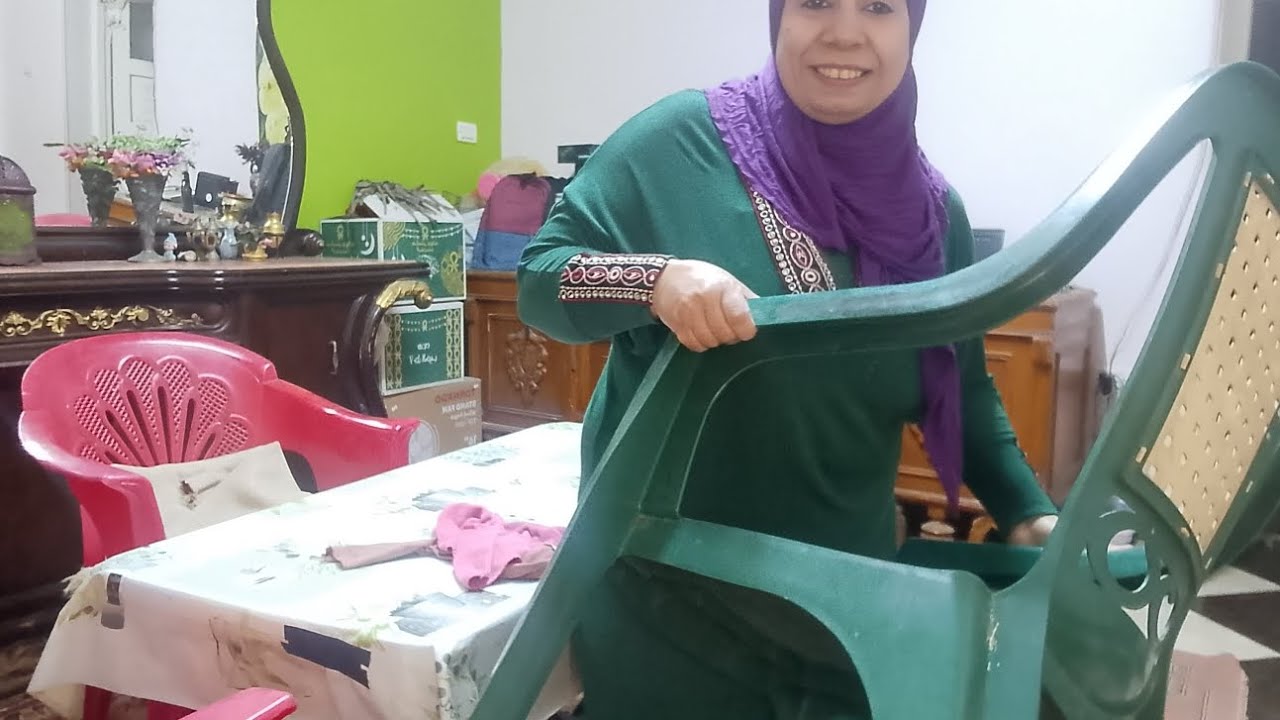 تنضيف وترتيب الصاله