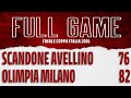 Finale Coppa Italia 2016 Olimpia Milano-Scandone Avellino: Full Game