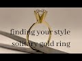 Your solitary Gold engagement Ring