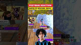 DAAFIQ REVIVAL SKILL 👽🔥 FOZYBHAI CRAZY REACTION 😈🔥 #shortsfeed #totalgaming #garenafreefire