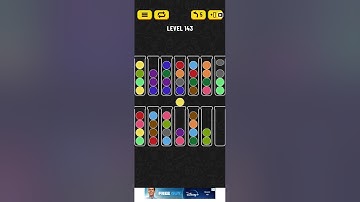 Ball sort puzzle level 143 #ballsortpuzzle