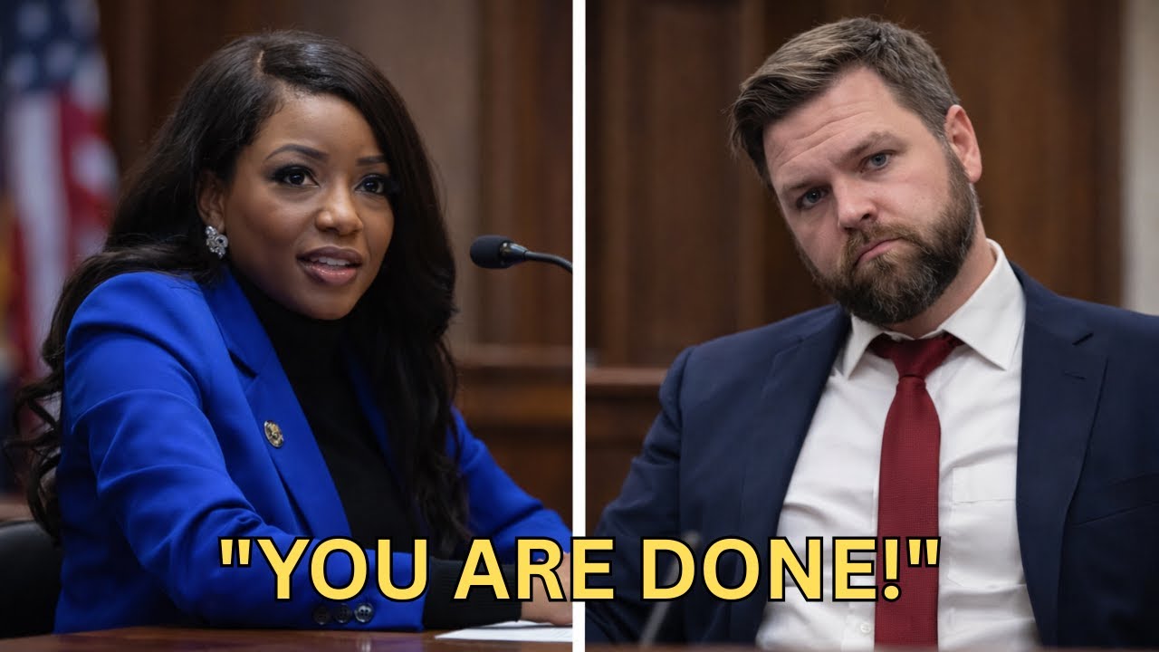 JD Vance Humiliated as Jasmine Crockett Exposes His Anti-Woman Agenda (Fiction)