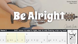 PDF Sample Be Alright - Dean Lewis guitar tab & chords by Kenneth Acoustic.