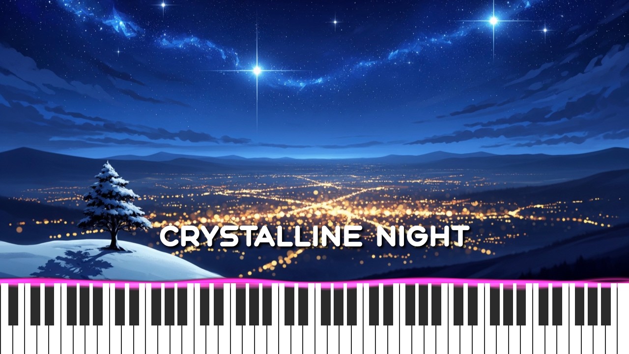 Crystalline Night - MIDI Visualization