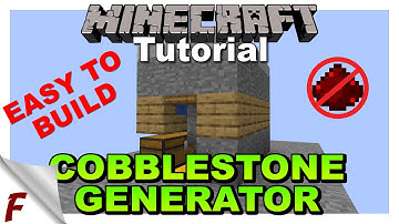 ✅ How to make a simple Cobblestone Generator in Minecraft Java 1.15, 1.14 & 1.13 by Frilioth