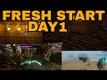 Fresh Start Playing Duo Farming Building Etc Ark Mobile🤙🏻🥷🏻. DAY1/Episode1