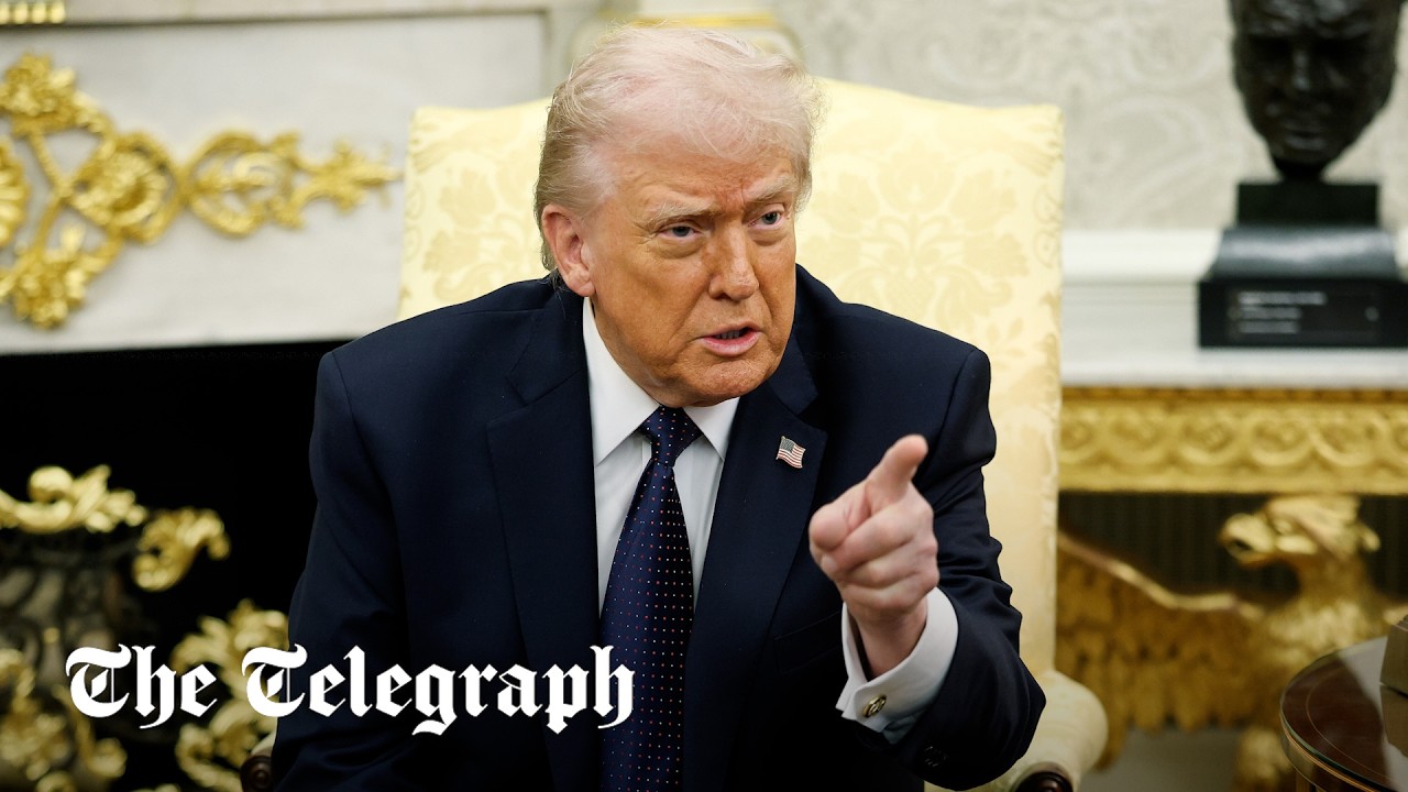 LIVE: Trump 'unhappy' with UK, says Starmer is no Churchill during Oval Office huddle