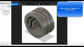 Introduction to Fusion 360-Engine project-Piston Head