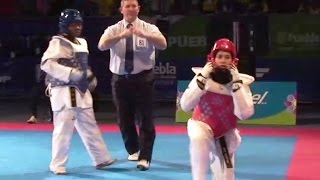 LIA KARINA MANSUR_INA vs KAMUANYA_COD 2013 World Taekwondo Championships