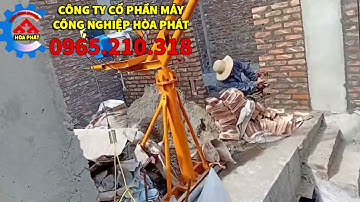 Khung cẩu xoay 360 kết hợp tời điện 500kg. Cẩu xoay 360 độ 500kg.Thông số bộ khung cẩu xoay xây dựng