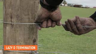 Fencing Essentials - How to Tie Lazy D Termination Knots