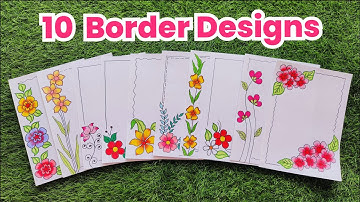 10 Border Designs/Border Designs ideas/10 Quick and Easy Border Design ideas/Project File Decoration