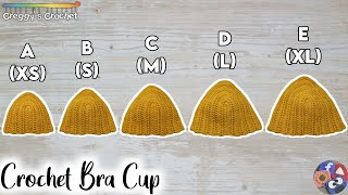 Crochet bra cup tutorial. Beginner friendly!!, Gallery posted by Crochet  Hermit