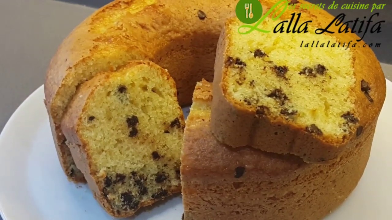 Cake citron pépites de chocolat au Thermomixالكيك العائلي اليومي بالحامض وحبوب الشوكولا راءع بالروبو