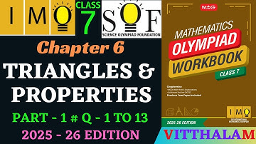 | Class 7 | IMO | SOF | Olympiad | Ch 6 | The Triangle and It