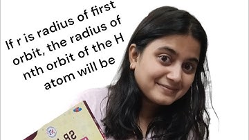 If r is radius of first orbit, the radius of nth orbit of the H atom will be#neet #chemistry #viral