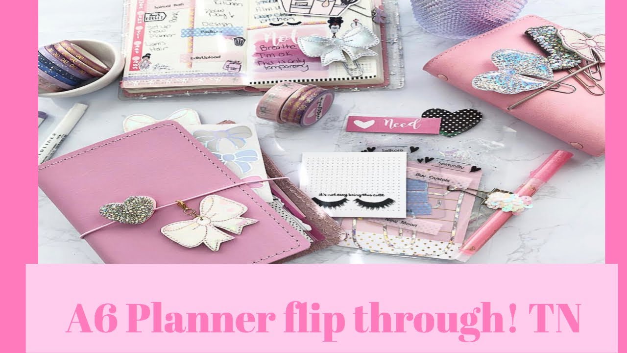 A6 Planner Flip through/ MLG Pixie Rose  | Color Me Pink