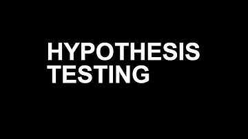 Introduction to Hypothesis Testing | Statistical Theory
