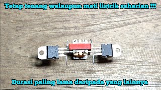 Joulethief mini inverter dengan trafo lampu LHE dan 2 transistor