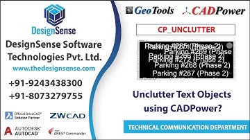 CADPower Tutorials: Unclutter Text Objects using CADPower | CP_UNCLUTTER | Text Editing | Rakesh Rao