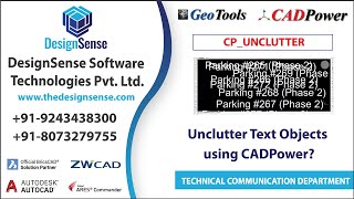 CADPower Tutorials: Unclutter Text Objects using CADPower | CP_UNCLUTTER | Text Editing | Rakesh Rao