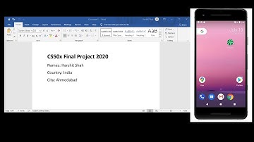 CS50x Final Project   Android Application