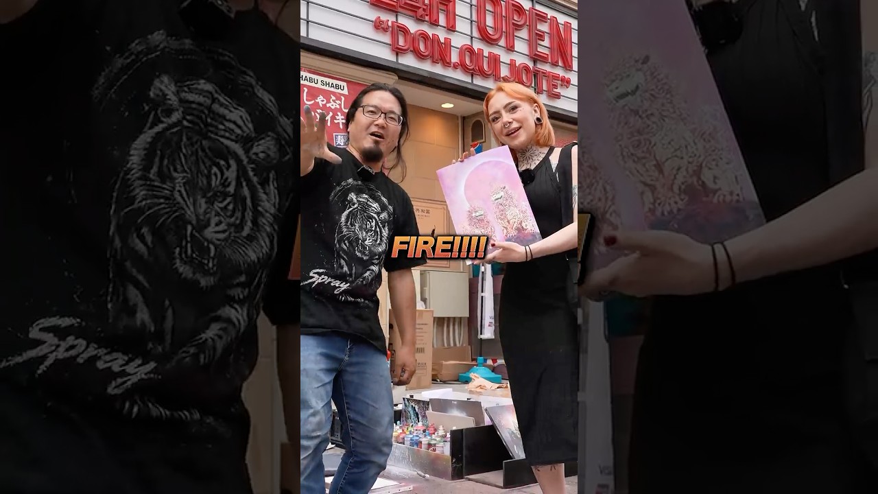 Surprising a Solo Traveler from England with Custom Spray Paint Art