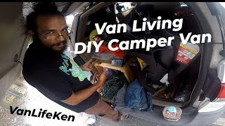 Full Time Camper Van Living DIY MiniVan Build | SOLO MALE VANLIFE VLOG 17