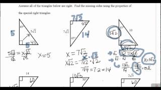 9.7 Special Right Triangles II