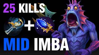 Slardar MID Goes WILD 🔥 25 Kills in 7.41b (Aghs + Echo Sabre) #dota2