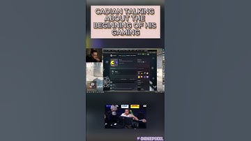 CADIAN TALKING ABOUT THE BEGINNINGS OF HIS GAMING CAREER #ohnepixel #cs2 #csgo #cadian #shorts