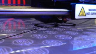 Replicator 2 lays down the first layer of soft PLA (flexible PLA) screenshot 5