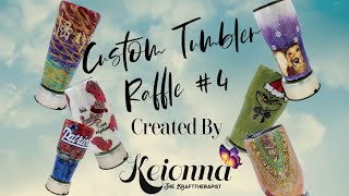 Custom Tumbler Raffle Giveaway #4
Happy New Years all my Krafty friends!!!! I have missed you guys so much and I am very much trying to get back to crafting and community. Today I wanted to announce the winner of the final raffle for a custom tumbler. I would love for you to check out the site and become a member to stay up to date on the next giveaway, offers and promotions.
https://www.reflecthopebh.com/krafttherapystore
Connect with me:
Youtube: https://www.youtube.com/c/Keionnathekrafttherapist
Facebook: https://www.facebook.com/groups/krafttherapy/
Email: krafttherapist@gmail.com
Intagram: https://www.instagtam.com/thekrafttherapist
Blog: https://www.reflecthopebh.com/krafttherapyblog Custom Tumbler Raffle Giveaway #4
