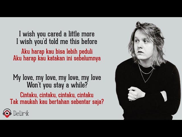 Hold Me While You Wait - Lewis Capaldi (Lirik Lagu Terjemahan) class=