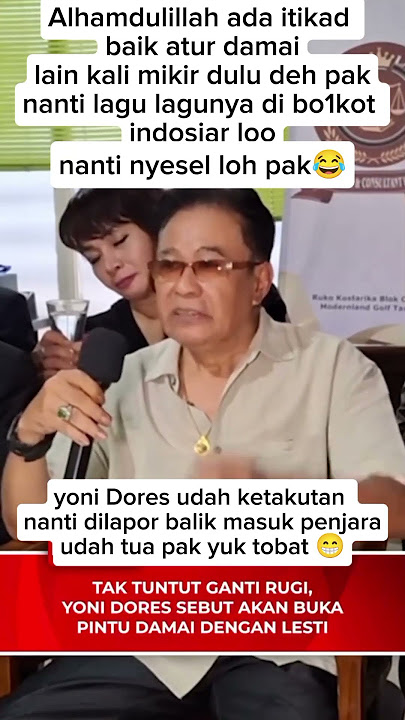 Yoni Dores ketakutan kini atur damai dengan Lesti #lestikejora #shorrts #shorts