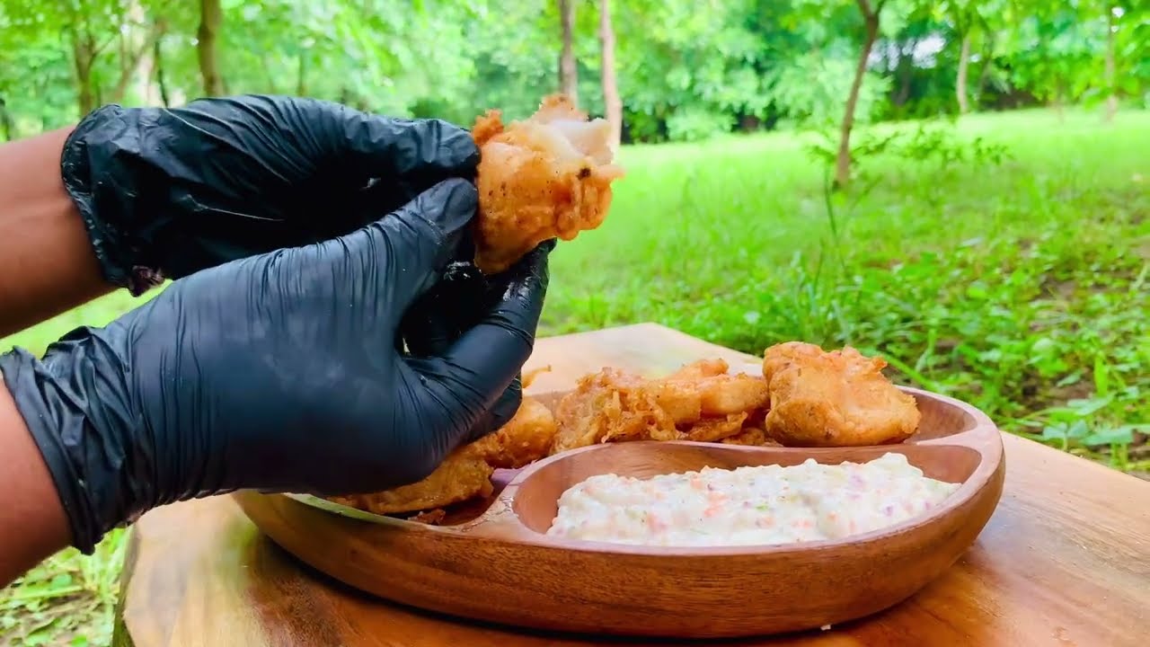 “Crispy Fry Fish with Tartar Sauce | Outdoor Cooking in Beautiful Nature”