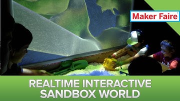 Kinect Powered Realtime 3D Sandbox! Maker Faire 2013