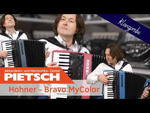 Akkordeon - Hohner Bravo III 72 Silent Key MyColor - Klangprobe