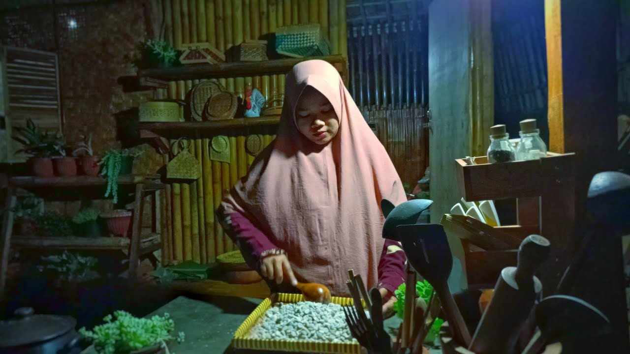 Процесс приготовления темпе из крылатых бобов | Урожай сушеной крылатой фасоли | Жить в деревне