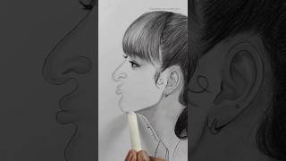 Face drawing techniques ❤️✏️  #art #artist #cartoon #drawing #satisfying #paint #anime #shorts #bts