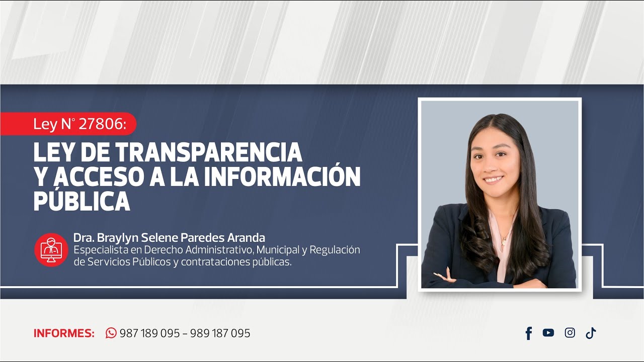 Ley de Transparencia y Acceso a la Información Pública | Braylyn Selene Paredes Aranda