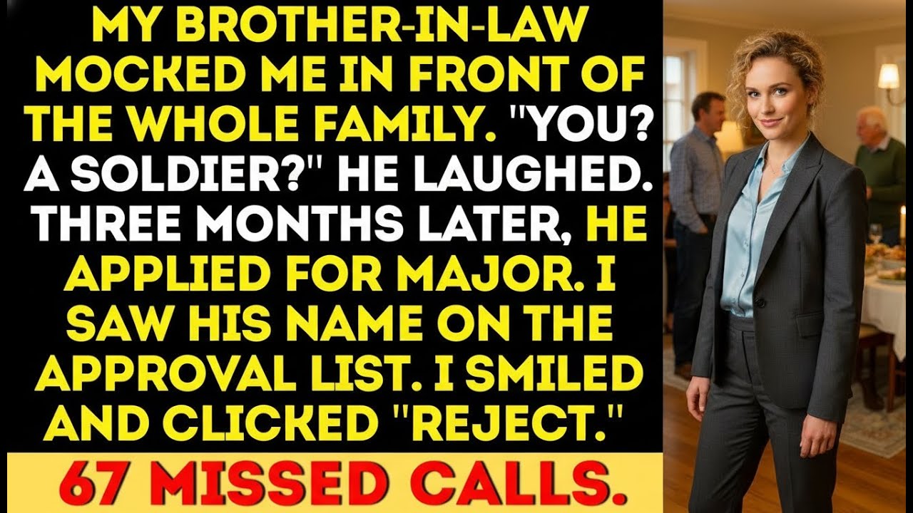 “You Don’t Look Military,” My Sister’s Husband Mocked—Then I Signed His Denial
