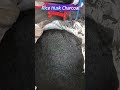 Rice husk is made into rice husk charcoal by using rice husk carbonization furnace #charcoal