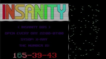Insanity BBS Intro (MS-DOS) 1997