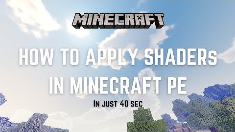 how to apply shaders in minecraft pe 1.16 |how to combine shader and texture pack